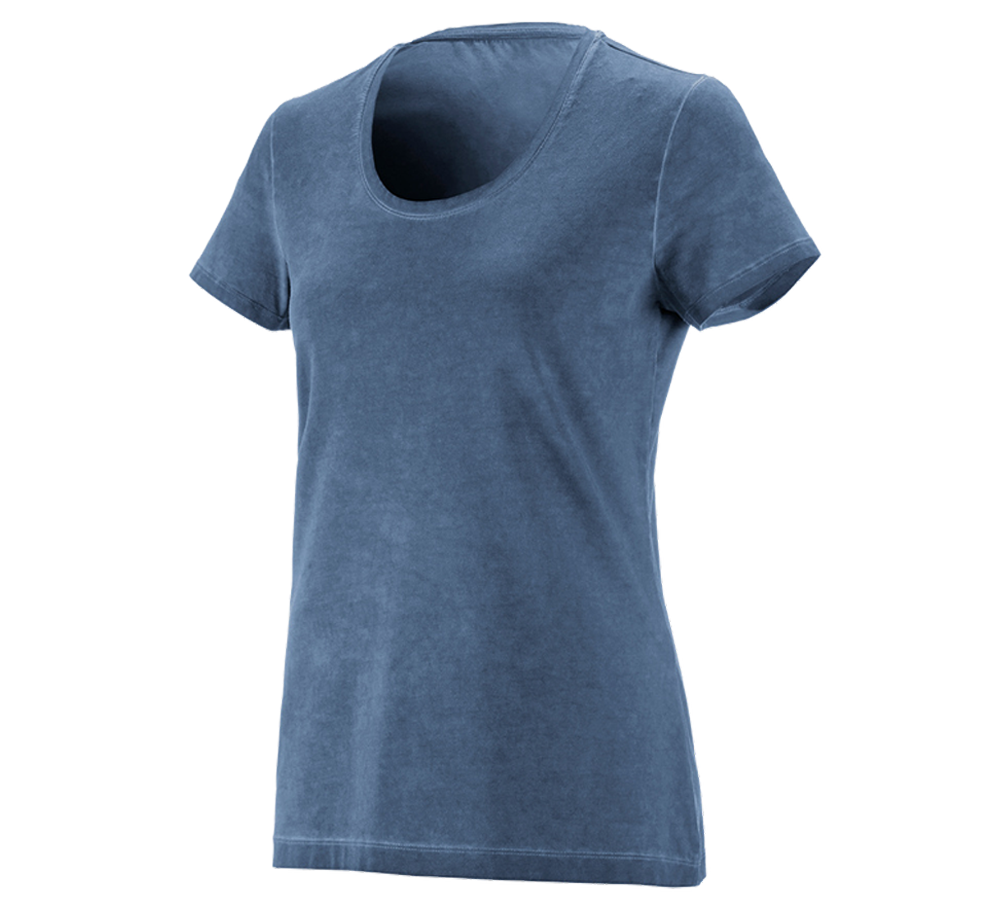 Pólók és egyebek: e.s. póló vintage cotton stretch, női + antikkék vintage