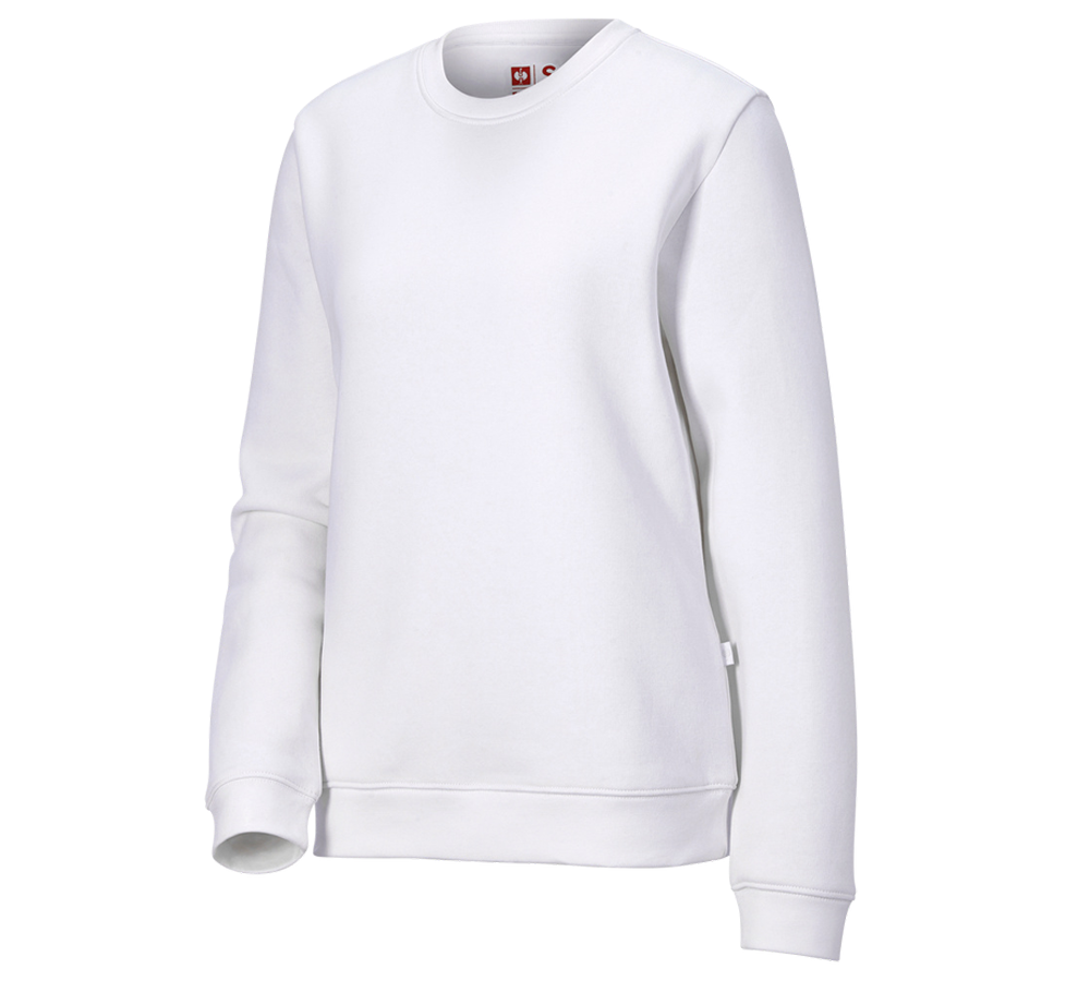 Pólók és egyebek: e.s. melegítőfelső poly cotton, női + fehér