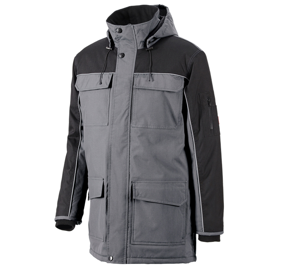Dzsekik: Parka e.s.image + szürke/fekete
