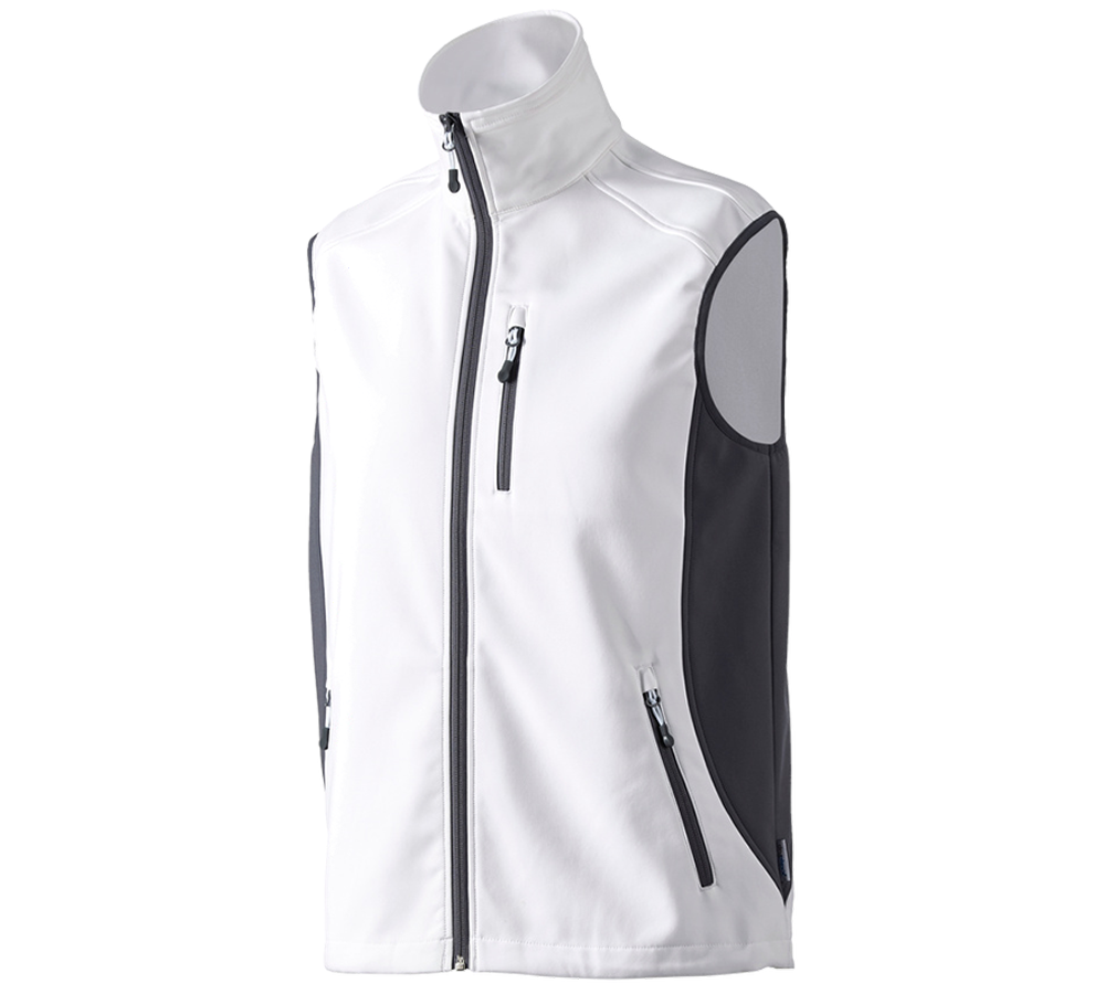 Mellények: Softshell mellény dryplexx® softlight + fehér/szürke