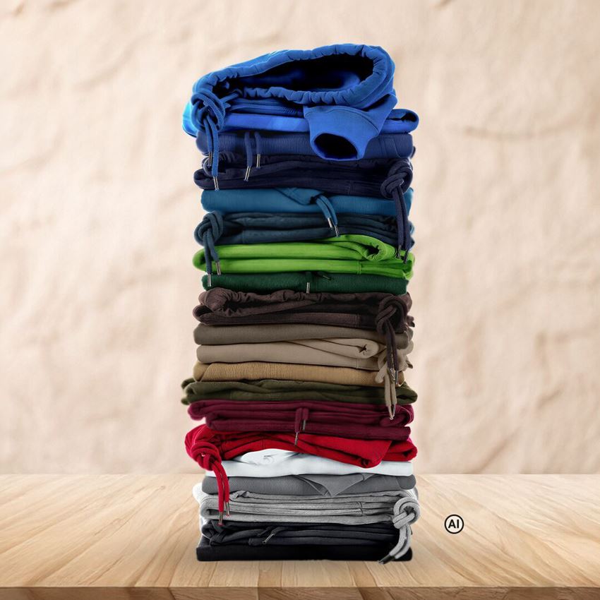 Pólók és egyebek: e.s. kapucnis melegítőfelső poly cotton + fekete 2