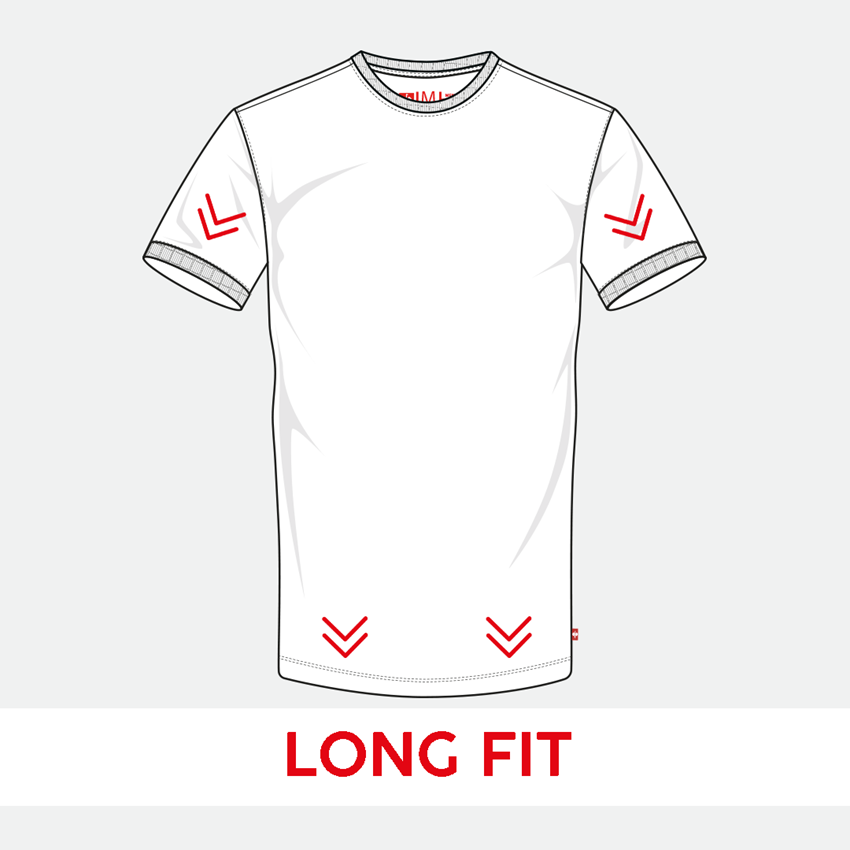 Pólók és egyebek: e.s. póló cotton stretch, long fit + gesztenye 2