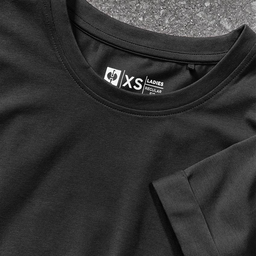 Pólók és egyebek: e.s. póló cotton stretch rolled sleeve, női + fekete 2