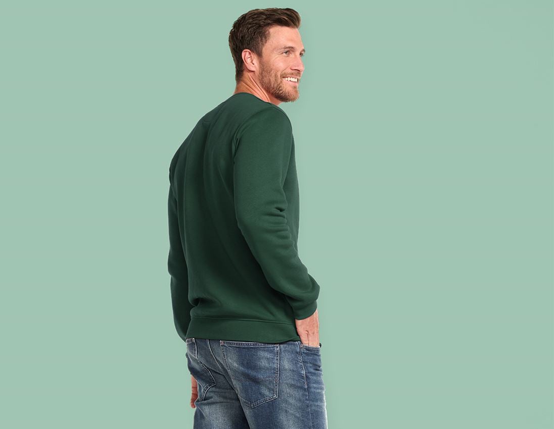 Pólók és egyebek: e.s. melegítőfelső poly cotton, long fit + zöld 1