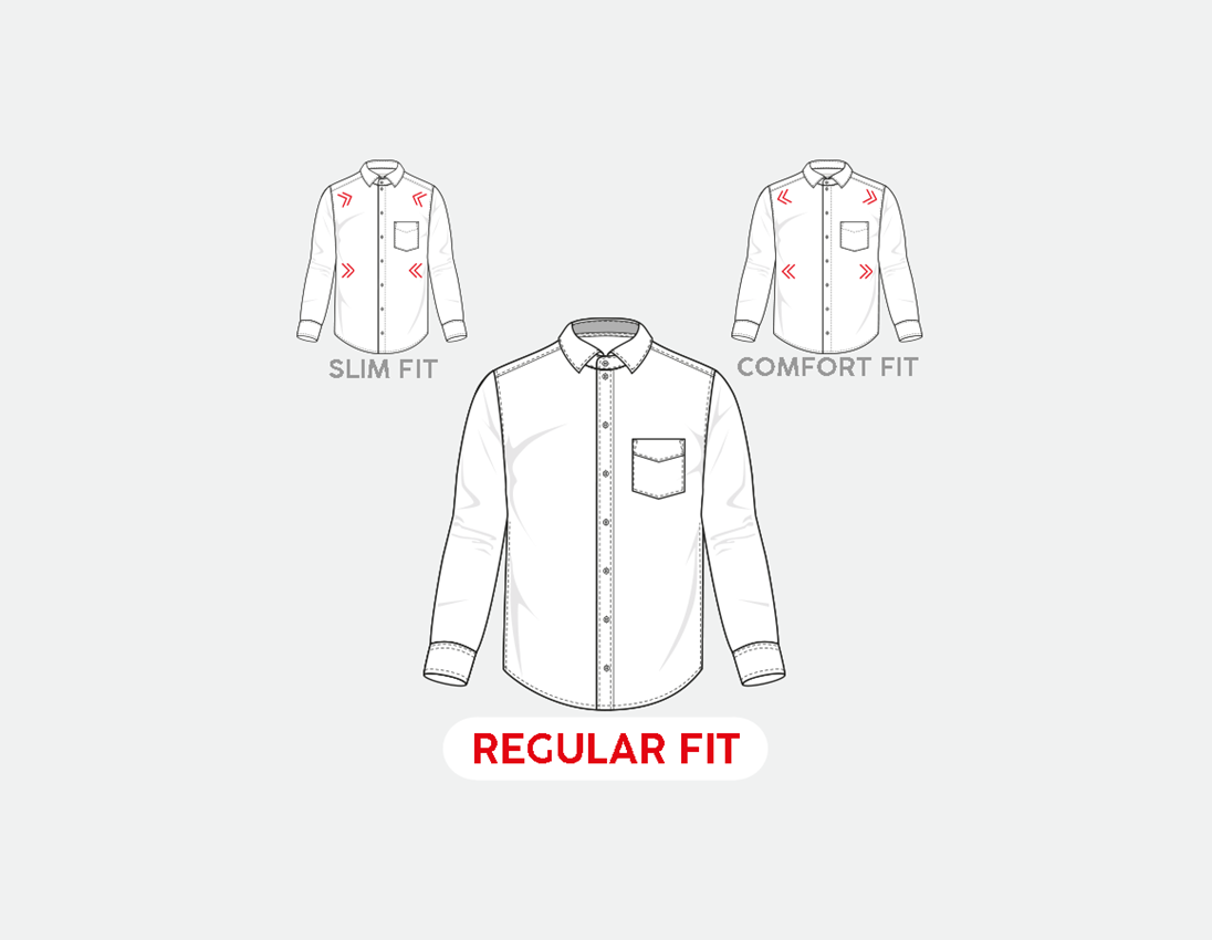 Pólók és egyebek: e.s. üzleti ing cotton stretch, regular fit + fehér 2