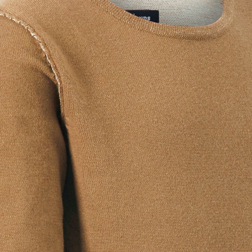 Pólók és egyebek: Kötött pulóver e.s.iconic, gyermek + mandulabarna 2