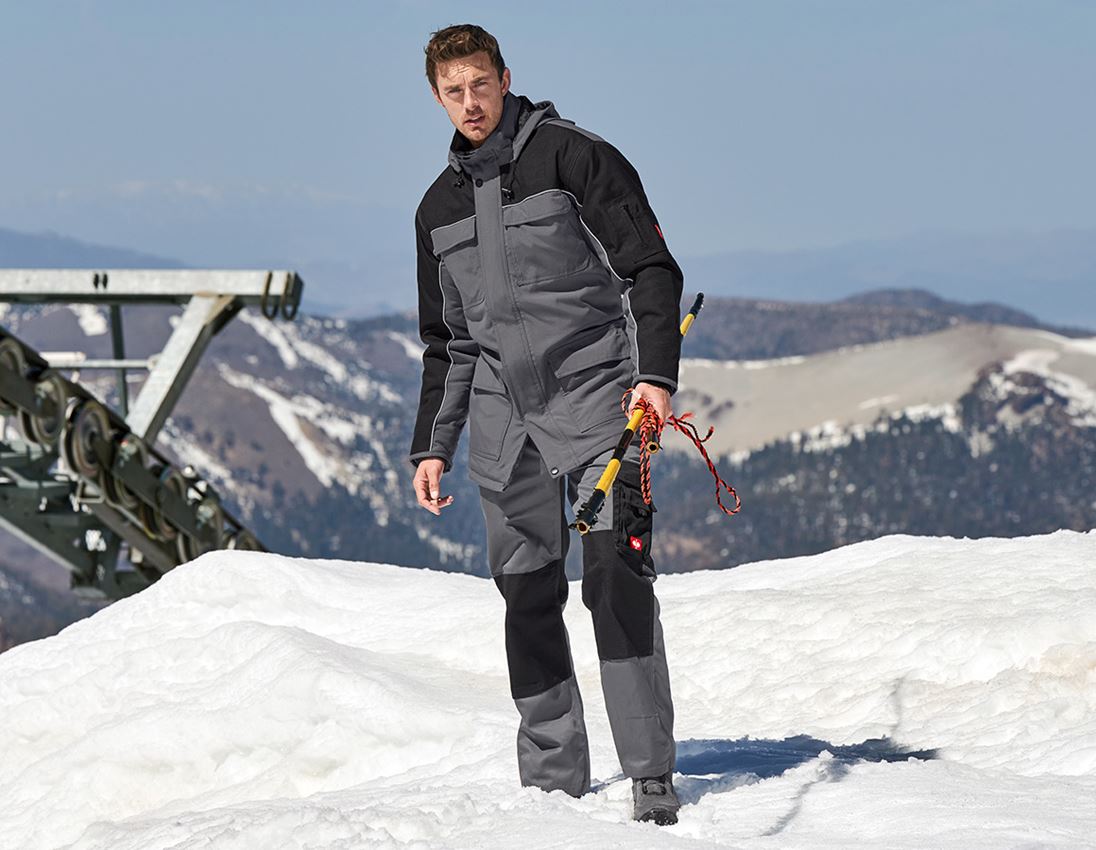Dzsekik: Parka e.s.image + szürke/fekete 1
