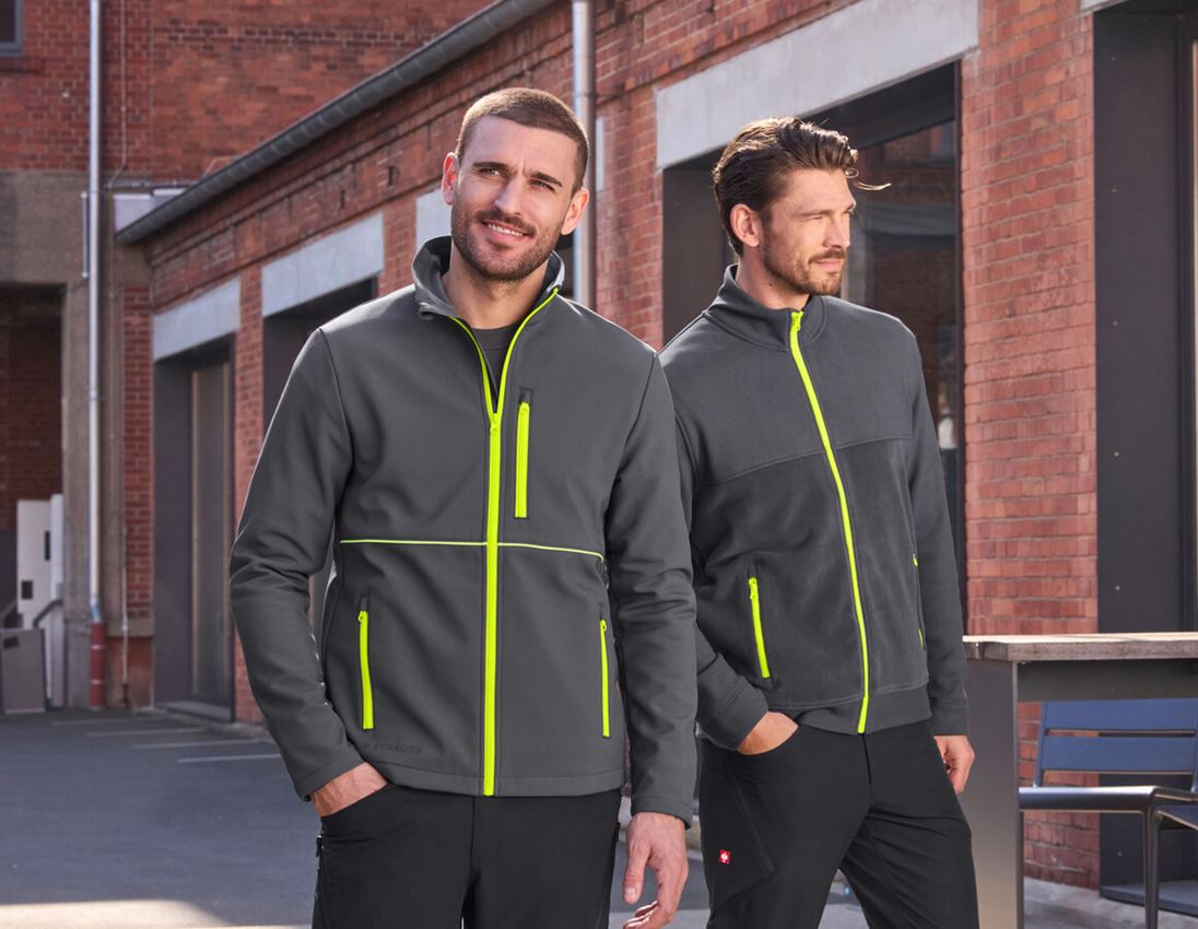 Dzsekik: Softshell dzseki e.s.line.core + szénszürke/láthatósági sárga 4