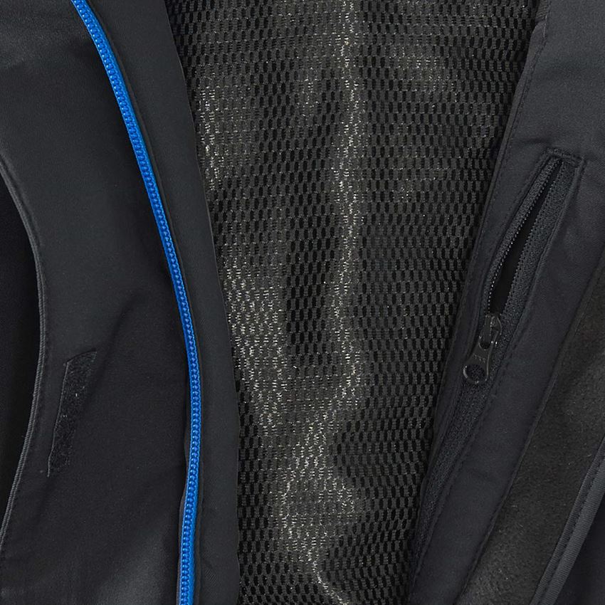 Mellények: Téli softshell mellény e.s.motion 2020, női + grafit/enciánkék 2