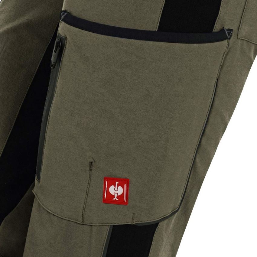 Nadrágok: Oldalzsebes nadrág e.s.vision stretch, női + moha/fekete 2