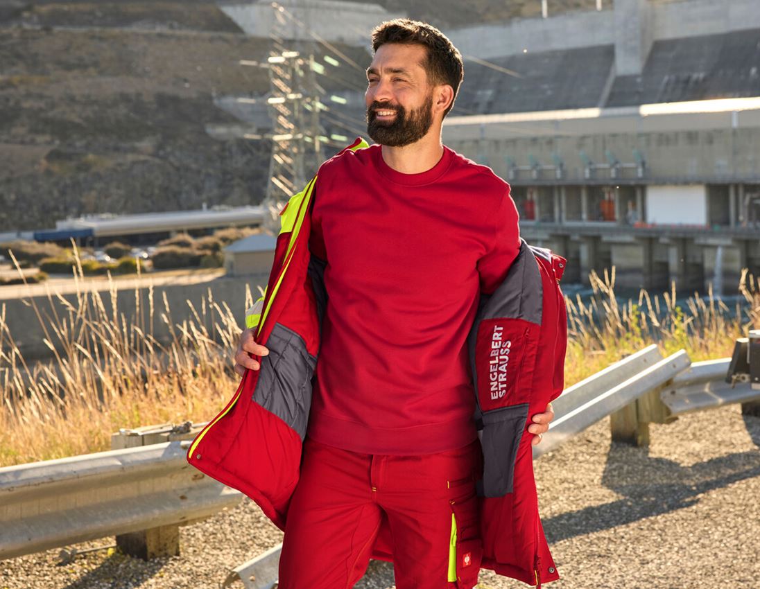 Dzsekik: Láthatósági téli softshell parka e.s.motion 24/7 + piros/láthatósági sárga 5