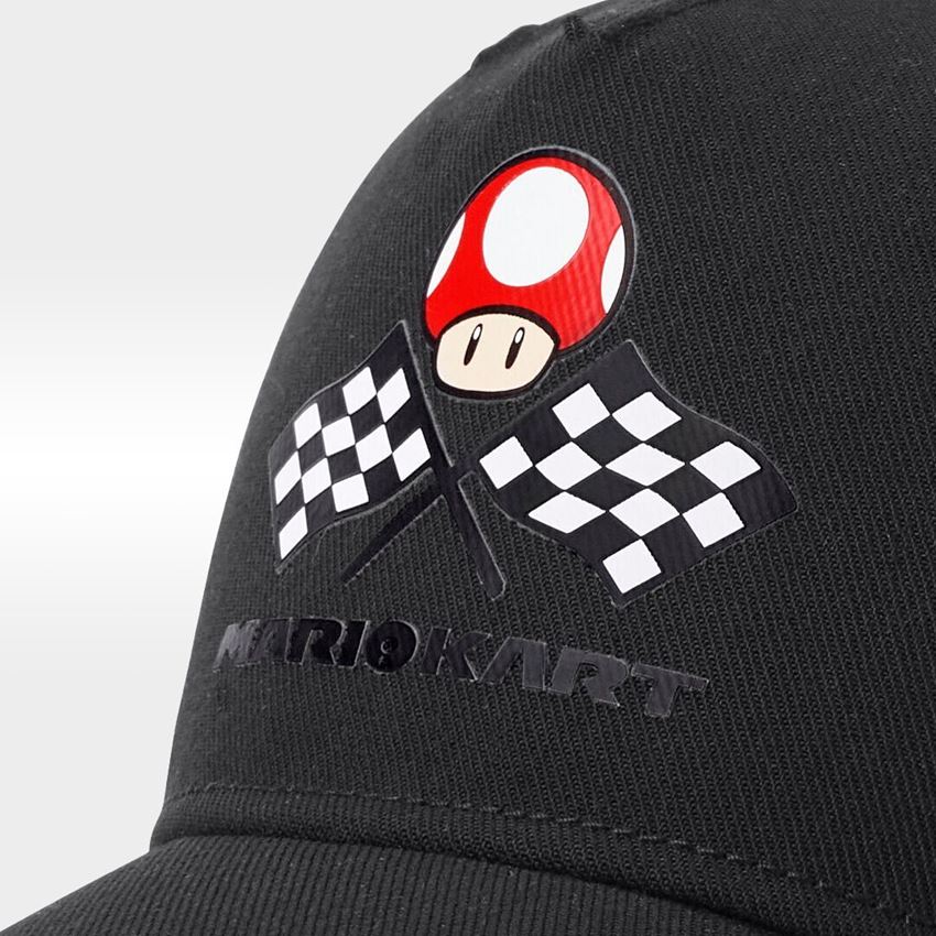 Együttműködések: Mario Kart sildes sapka, gyermek + fekete 2