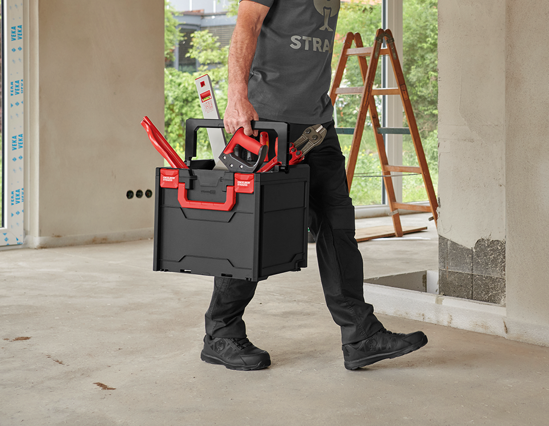 STRAUSSbox rendszer: STRAUSSbox 340 midi tool carrier szerszámosláda