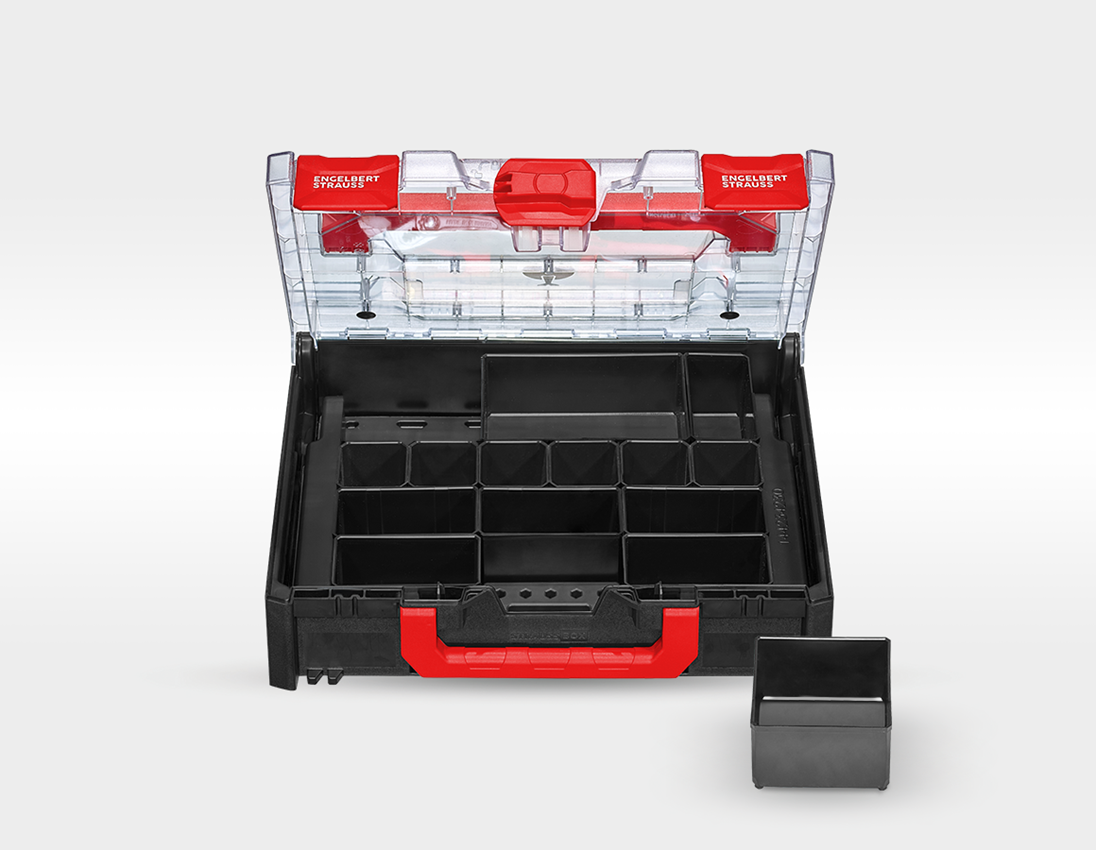 STRAUSSbox rendszer: STRAUSSbox 118 midi szerszámosdobozok, 14 doboz 2