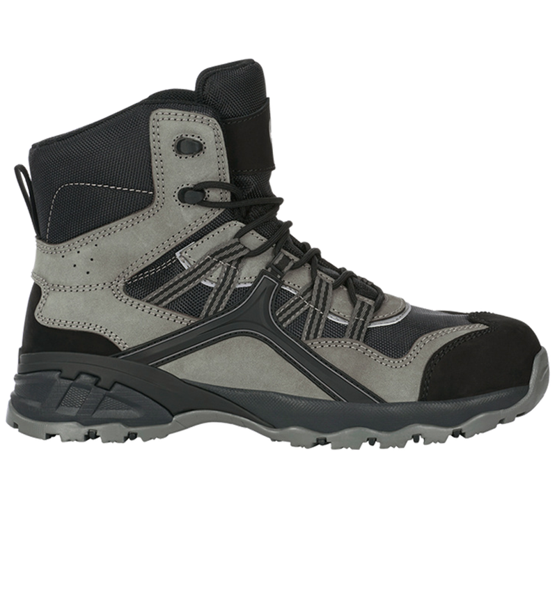 S1: e.s. S1 biztonsági cipő Pallas mid + cement/fekete