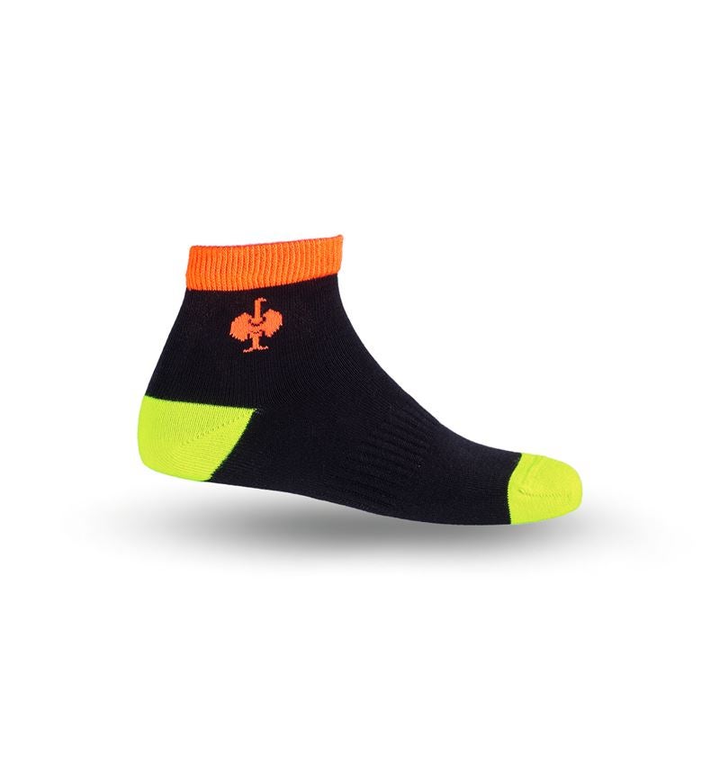 Zoknik | Térdzoknik: e.s.Allround Classic light/mid zokni gyermek 3 db + fekete/láthatósági sárga