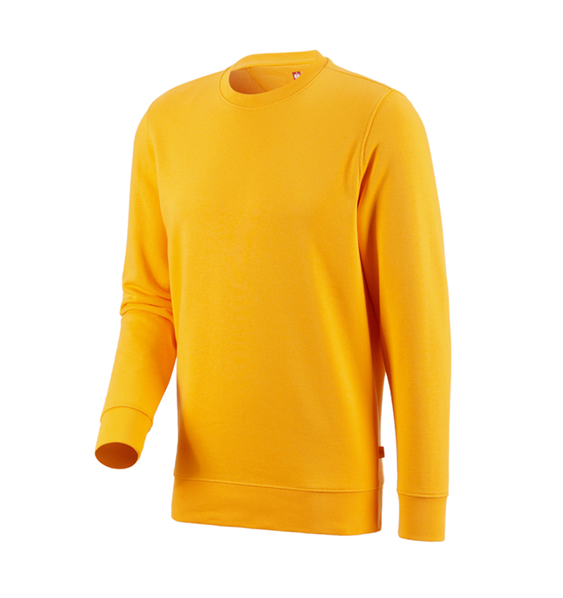 Pólók és egyebek: e.s. melegítőfelső poly cotton + sárga 1