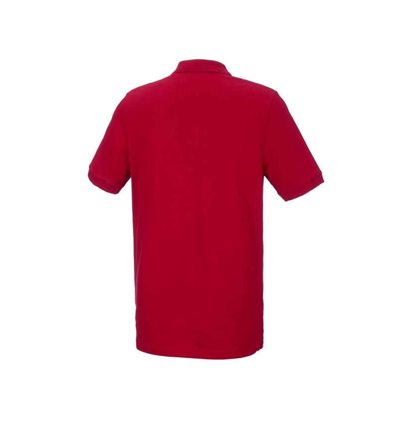 Pólók és egyebek: e.s. piké póló cotton stretch, long fit + tűzpiros 3