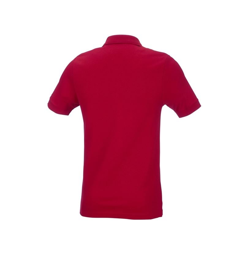 Pólók és egyebek: e.s. piké póló cotton stretch, slim fit + tűzpiros 3