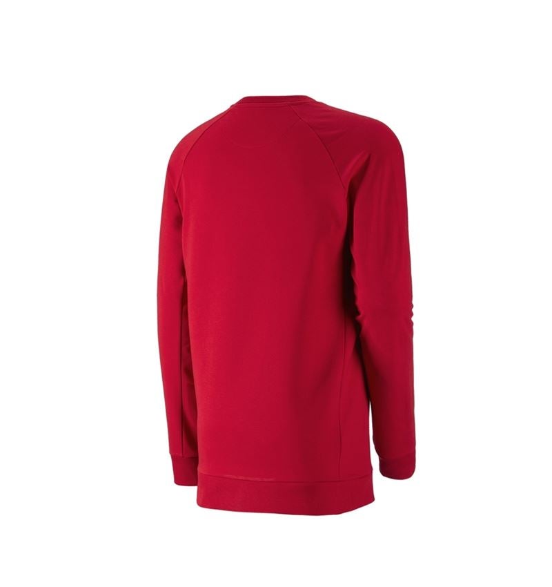 Pólók és egyebek: e.s. melegítőfelső cotton stretch, long fit + tűzpiros 3
