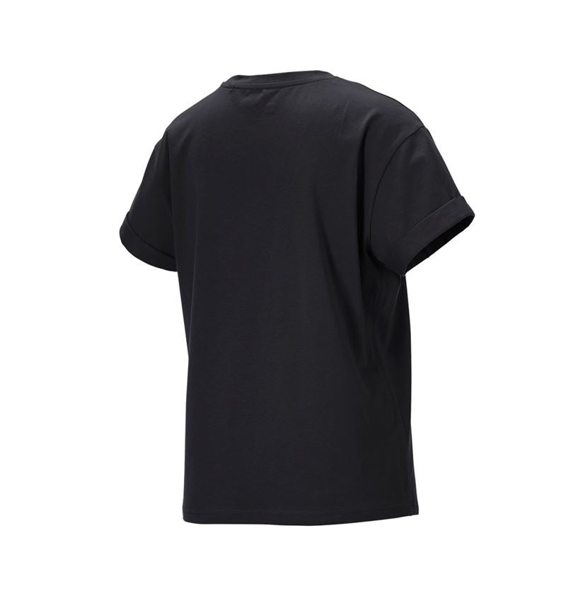 Pólók és egyebek: e.s. póló cotton stretch rolled sleeve, női + fekete 4
