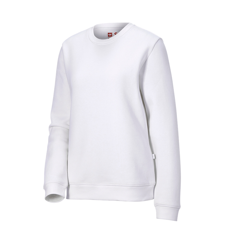 Pólók és egyebek: e.s. melegítőfelső poly cotton, női + fehér 1