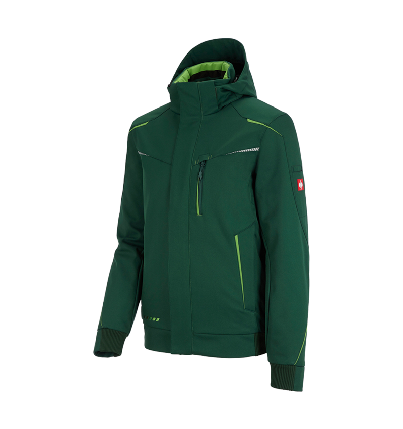 Dzsekik: Téli softshell dzseki e.s.motion 2020, férfi + zöld/tengerzöld