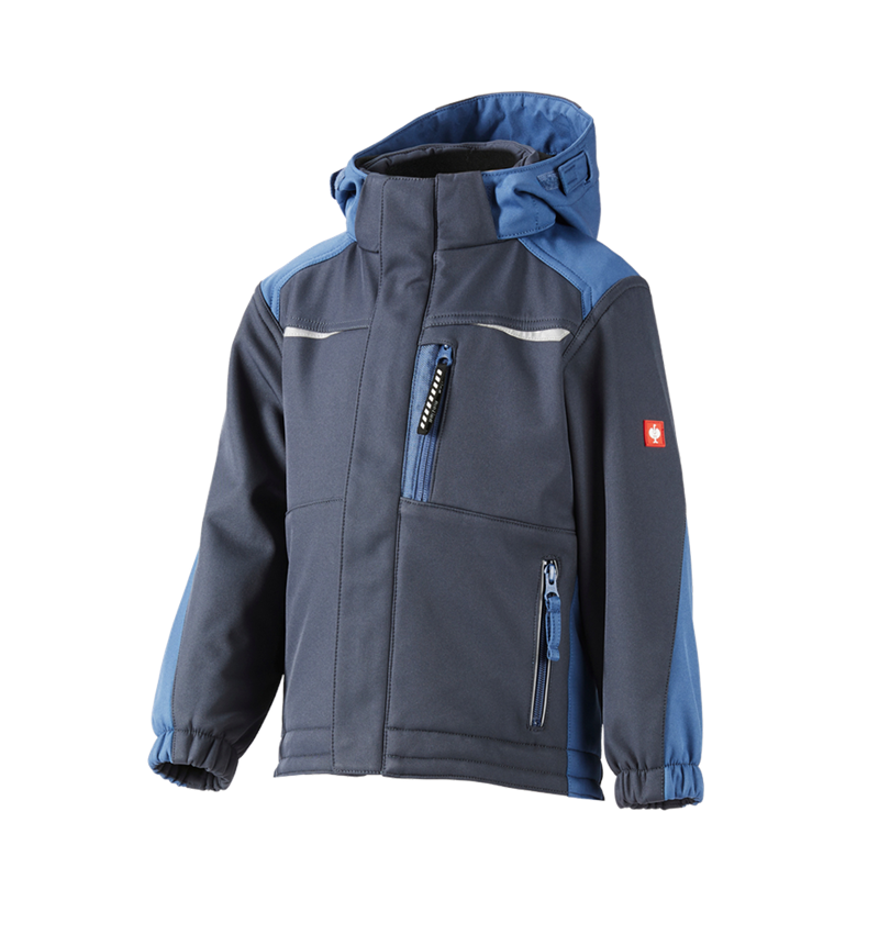 Dzsekik: Gyermek softshell dzseki e.s.motion + csendes-óceáni/kobalt