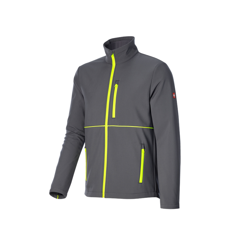 Dzsekik: Softshell dzseki e.s.line.core + szénszürke/láthatósági sárga 5