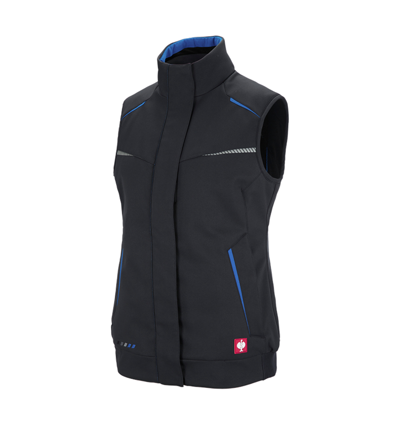 Mellények: Téli softshell mellény e.s.motion 2020, női + grafit/enciánkék