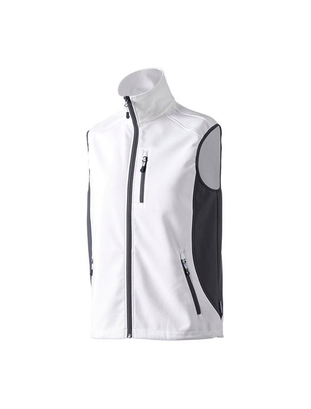 Mellények: Softshell mellény dryplexx® softlight + fehér/szürke
