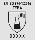 EN ISO 374-1:2016 A TÍPUS