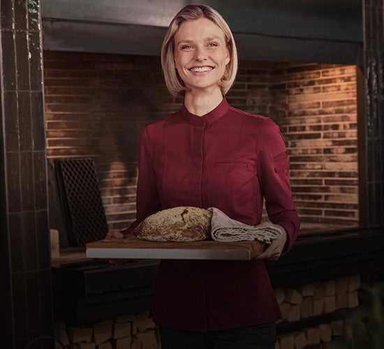 e.s. hibrid szakácskabát, női