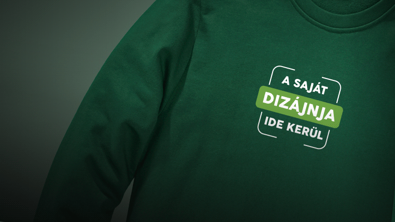 melegítőfelső nyomtatott és hímzett díszítéssel