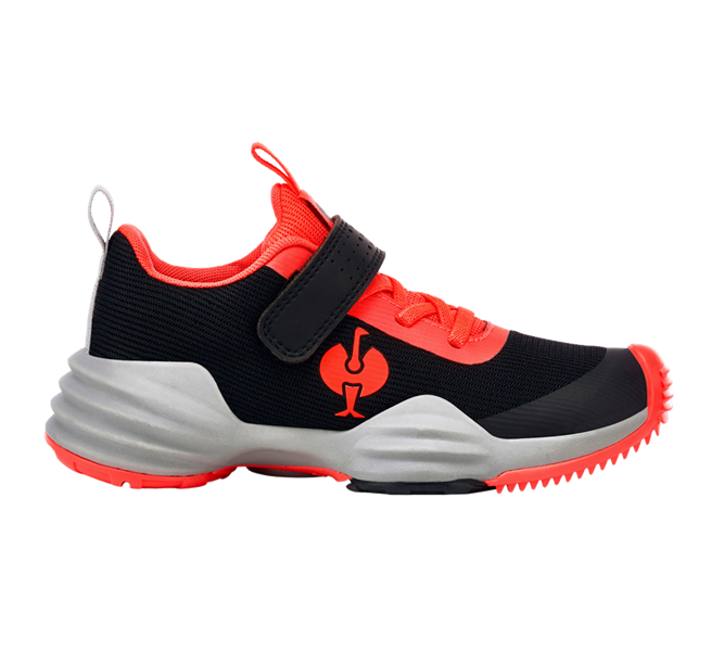 Vista principale, Scarpe bambino, Scarpe Allround e.s. Porto, bambino, nero/rosso fluo