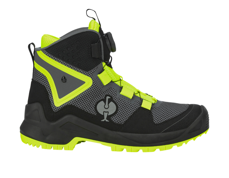 Hauptansicht, O6, O6 Berufsschuhe e.s. Adelaide mid, anthrazit/warngelb