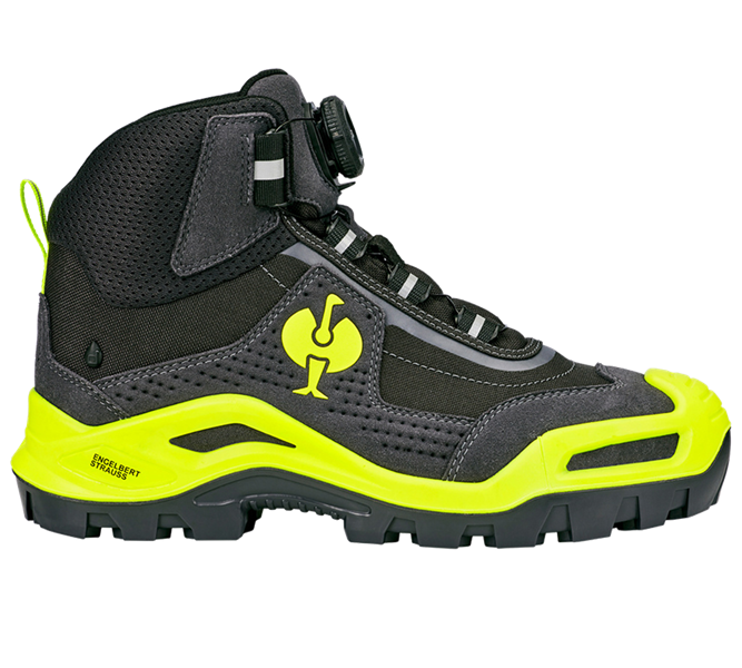 Vista principale, Scarpe, S3 scarpe antinfortunistiche e.s. Kastra II mid, antracite /giallo fluo