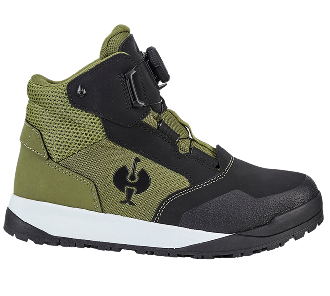 Vista principale, S3, S7 scarpe antinfortunistiche e.s. Murcia mid, nero/verde montagna