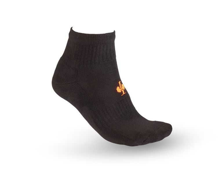 Hauptansicht, Socken, e.s. Allround Socken Classic light/mid, 3er Pack, schwarz/warngelb