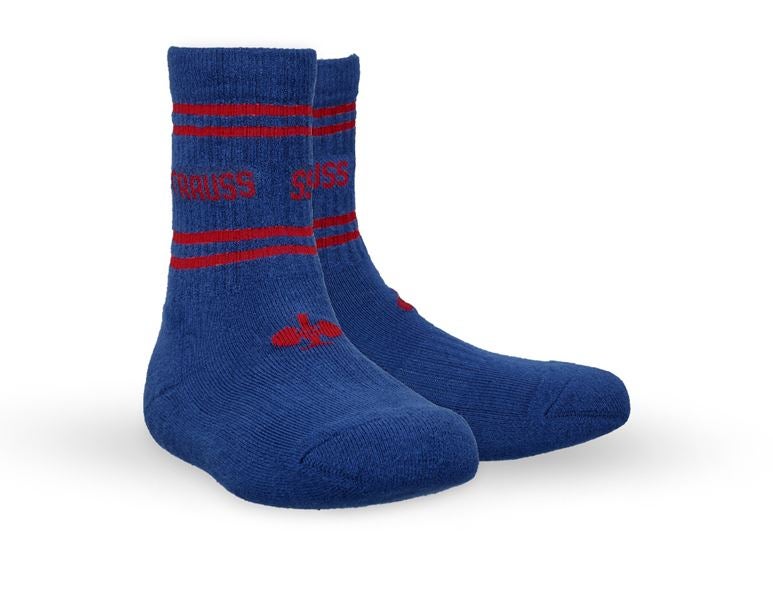 Vista principale, Abbigliamento, e.s. calze Allround Classic light/high, bambino, blu reale/rosso fuoco