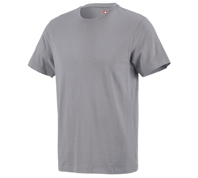 Vista principale, Maglie | Pullover | Camicie, e.s. t-shirt cotton, platino