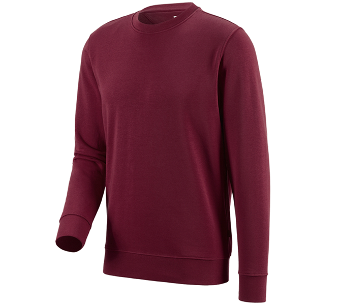 Vista principale, Maglie | Felpe con cappuccio, e.s. felpa poly cotton, bordeaux