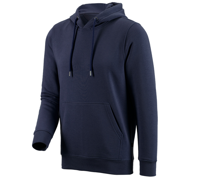 Hauptansicht, Basics, e.s. Hoody-Sweatshirt poly cotton, dunkelblau