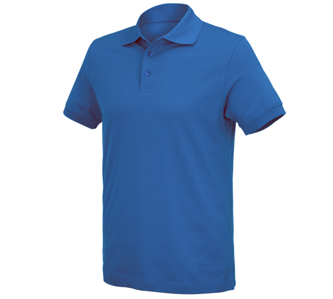 Hauptansicht, Bekleidung, e.s. Polo-Shirt cotton Deluxe, enzianblau