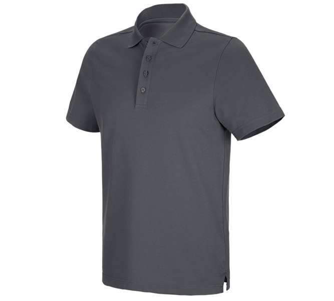 Hauptansicht, Basics, e.s. Funktions Polo-Shirt poly cotton, anthrazit