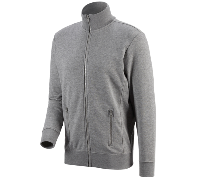 Hauptansicht, Shirts & Co., e.s. Sweatjacke poly cotton, graumeliert