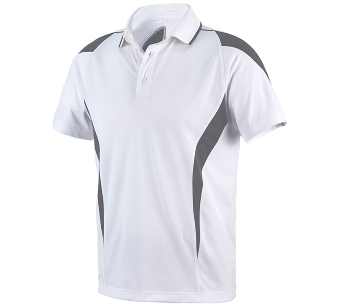 Vista principale, Maglie | Pullover | Camicie, e.s. polo funzionale poly Silverfresh, bianco/cemento