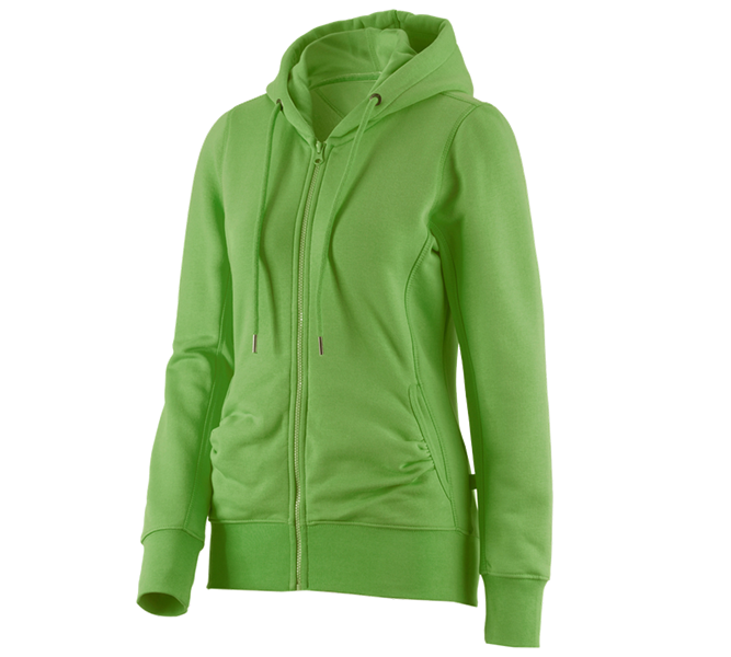 Vista principale, e.s. collezioni a colpo d’occhio, e.s. Felpa aperta con cappuccio poly cotton, donna, verde mare