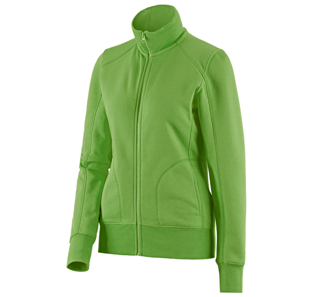 Hauptansicht, e.s. Kollektionen im Überblick, e.s. Sweatjacke poly cotton, Damen, seegrün
