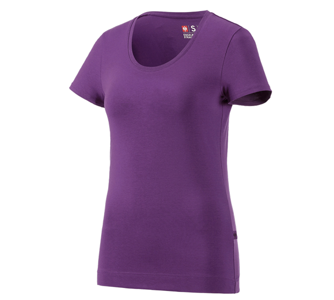 Vista principale, Donna, e.s. t-shirt cotton stretch, donna, viola